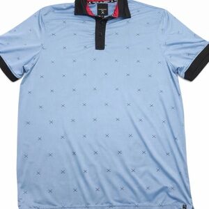 Kenneth Cole Blue Polo with Black Details